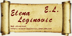 Elena Leginović vizit kartica